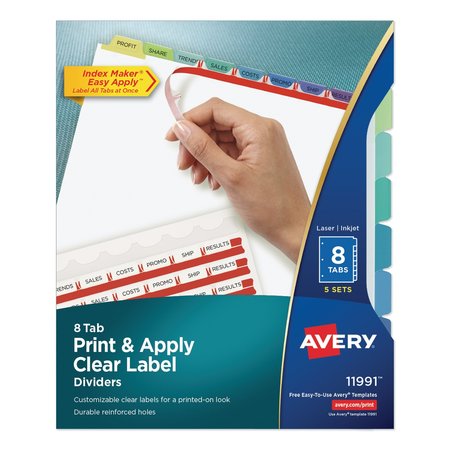 AVERY DENNISON Contemporary Color Dividers, Pk5 11991